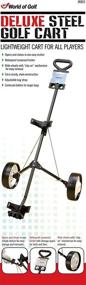 img 1 attached to 🏌️ JEF WORLD OF GOLF- Deluxe Steel Push Cart: Ultimate Golfing Companion for Effortless Transport