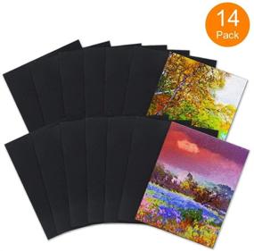 img 3 attached to 14-Pack of CONDA Black Canvas Panels, 8x10 inch, 100% Cotton Acid-Free, 8 oz Gesso-Primed Art Boards for Oil & Acrylic Painting