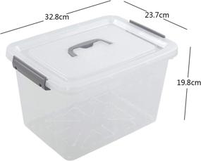 img 3 attached to Dehouse 1 Pack Plastic Storage Clear