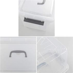 img 2 attached to Dehouse 1 Pack Plastic Storage Clear