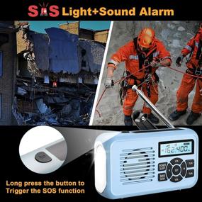 img 1 attached to 📻 ENGERWALL Emergency Weather Radio - NOAA Weather Radio Solar Hand Crank Radio with AM/FM, Flashlight (3 Modes), SOS Alarm, 3.5mm Headphone Support, Power Bank - Ideal for Household & Outdoor Emergency Supplies