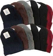 yacht smith beanies: maximum durability for boys' assorted accessories logo