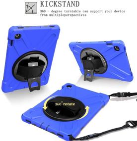 img 2 attached to LITCHI Rotatable Kickstand Shoulder Tablet Blue