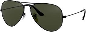 img 3 attached to 🕶️ Классические черные солнцезащитные очки Ray Ban RB3025 Aviator: вечный стиль для защиты от солнца