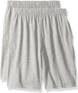 👕 hanes jersey short light steel boys' clothing in shorts: comfortable and stylish for every occasion logo