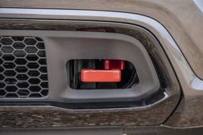 img 1 attached to 🔴 Грубая страна красные буксировочные крюки RS133 для Grand Cherokee WK2 2015-2019 - высококачественные аксессуары для буксировки.