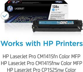img 3 attached to HP LaserJet Pro CM1415, CP1525 Cyan Toner Cartridge - Compatible with HP 128A, CE321A