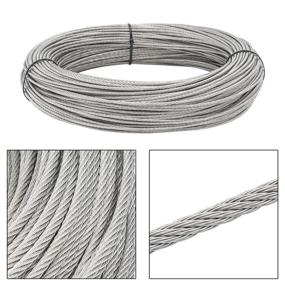 img 2 attached to 🔗 HELIFOUNDER T316 Marine Grade 1/8" Stainless Steel Wire Rope Cable - Ideal for Railing, Decking, DIY Balustrades - 100 Feet