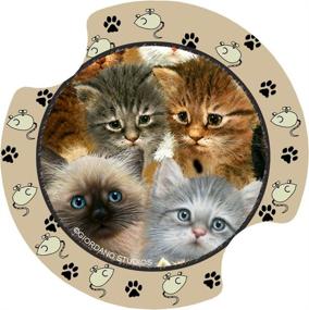 img 1 attached to 🐱 Cute and Practical: Thirstystone Kittens Holder Coaster 2 Pack - Perfect for Protecting Surfaces