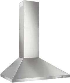 img 4 attached to 🔥 BROAN NuTone BW5030SSL Convertible 30-Inch Stainless Steel Chimney Range Hood with Modern European Design, Wall-Mounted LED Lights