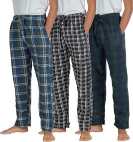 img 4 attached to 🎅 Flannel Boys' Christmas Pajamas - Pack of Clothing for Sleepwear & Robes