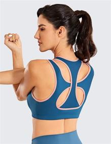 img 2 attached to SYROKAN Workout Support Wireless Racerback Women's Clothing
