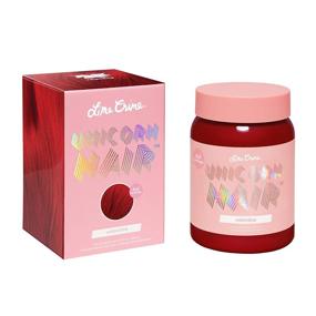 img 4 attached to 🦄 Lime Crime Unicorn Hair Crimson Red Semi-Permanent Hair Dye - 6.7 oz. - Fantasy Hair Color for Valentine's Day