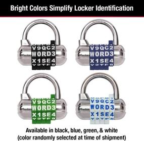 img 1 attached to 🔒 Master Lock 1534D Locker Lock: Customizable Word Combination Padlock, 1 Pack, Assorted Colors