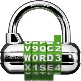 img 4 attached to 🔒 Master Lock 1534D Locker Lock: Customizable Word Combination Padlock, 1 Pack, Assorted Colors