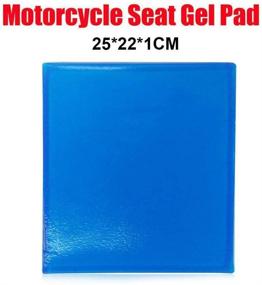 img 3 attached to 🏍️ LisylineAuto Motorcycle Seat Gel Pad: Reduce Fatigue with Shock Absorption Mats, Comfortable & Cooling Fabric Cushion in Blue, DIY Saddle (25 x 22 x 1cm)