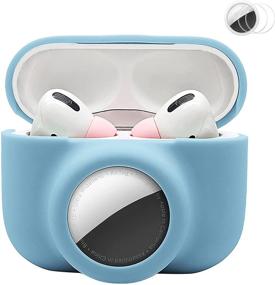 img 4 attached to Airpods Pro Case With Apple Airtags Bluetooth Locator GPS Tracking Airpods_Case Skin Cover Compatible With Air Pods Pro 360°Protective Shockproof Wireless Charging Airpods Pro Silicone Cases Car & Vehicle Electronics