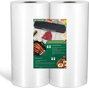 img 4 attached to Commercial Grade 8x50 ft Rolls 2 Pack Vacuum Sealer Bags for Food Saver, Seal a Meal, Weston - BPA Free, Food-Grade Material, Perfect for Meal Prep or Sous Vide Cooking