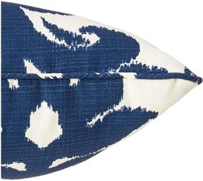 img 2 attached to Pillow Perfect Basalto Navy Lumbar Pillows (Blue, 2 Count): Outdoor/Indoor Comfort at 11.5" x 18.5