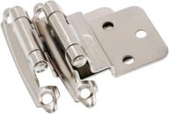 🔧 decobasics 3/8" inset/offset kitchen cabinet hinges - soft close cupboard door hinges (50 pack) with door damper & screws - quick and easy installation for home improvement логотип