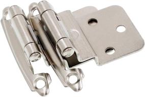 img 4 attached to 🔧 DecoBasics 3/8" Inset/Offset Kitchen Cabinet Hinges - Soft Close Cupboard Door Hinges (50 Pack) with Door Damper & Screws - Quick and Easy Installation for Home Improvement