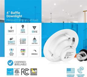 img 3 attached to Parmida LED Downlight Replacement ETL Listed Lighting & Ceiling Fans and Ceiling Lights