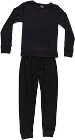 img 3 attached to At Buzzer Boys' Thermal Underwear 95362 Black 10: Cozy and Comfortable Underwear for Boys