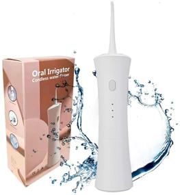 img 4 attached to 🦷 COOSKIN Electric Dental Oral Irrigator: USB Charged Water Flosser with 150ML Water Tank - Perfect for Home & Travel