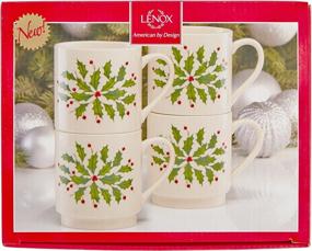 img 3 attached to Lenox Stackable Holiday Mugs Set