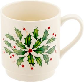 img 1 attached to Lenox Stackable Holiday Mugs Set