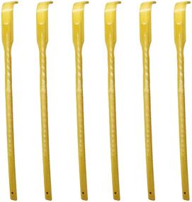 img 4 attached to Set of 6 Bamboo Wooden Back Scratchers, 16.5in - Ideal for Pregnant Women and Those with Longer Reach - Traditional Finger-Like Bamboo Wooden Body Massager for Itch Relief (Yellow, 6 Packs)