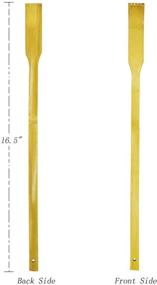 img 3 attached to Set of 6 Bamboo Wooden Back Scratchers, 16.5in - Ideal for Pregnant Women and Those with Longer Reach - Traditional Finger-Like Bamboo Wooden Body Massager for Itch Relief (Yellow, 6 Packs)