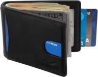 🧳 premium leather wallet holder: essential travel men's accessories logo