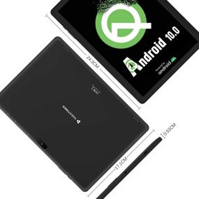 img 1 attached to 📱 Планшет VUCATIMES на Android 10 дюймов: 32 Гб памяти, четырехъядерный процессор, Android 10.0, Google Play Store, WiFi + IPS-дисплей (черный)