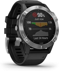 img 2 attached to 🏃 Garmin Fenix 6 Премиум Мультиспортивные GPS-часы с измерением уровня кислорода в крови - полный комплект с Power Pack от Wearable4U (стандартный/серебристый с черным ремешком)