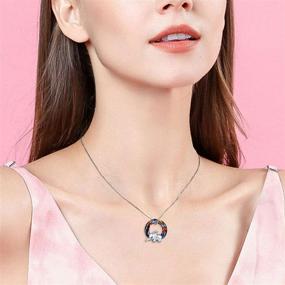 img 3 attached to 🐘 Sterling Silver Elephant Pendant with Crystal - Jewelry for Girls