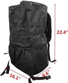 img 2 attached to 🚛 Spare Tire Trash Bag: Outdoor Storage Solution for Wrangler, UTV, SUV, RV, Truck | Off-Road Recovery Gear, Adjustable Universal Camping Organizer