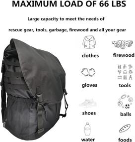 img 3 attached to 🚛 Spare Tire Trash Bag: Outdoor Storage Solution for Wrangler, UTV, SUV, RV, Truck | Off-Road Recovery Gear, Adjustable Universal Camping Organizer