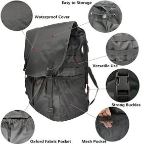 img 1 attached to 🚛 Spare Tire Trash Bag: Outdoor Storage Solution for Wrangler, UTV, SUV, RV, Truck | Off-Road Recovery Gear, Adjustable Universal Camping Organizer