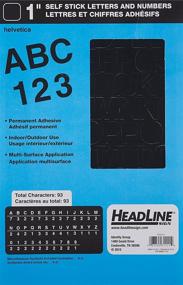 img 4 attached to 🎨 Stick-On Vinyl Letters and Numbers by Headline Sign: Black, 1-Inch - Perfect for Easy Customization!