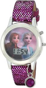 img 3 attached to 👧 Disney Girls' Multicolor Quartz Watch with Rubber Strap, Model FZN45048AZ, Size 13
