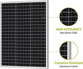 img 2 attached to 🌞 Новая панель Newpowa 60Вт 24В монокристаллическая солнечная: идеально подходит для системы зарядки 24В вне сети.