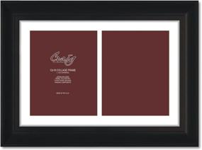 img 4 attached to 🖼️ Craig Frames 21834700BK 12x18 Black Picture Frame with Single White Collage Mat, features 2-8x10 Openings