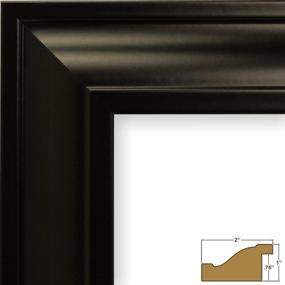 img 3 attached to 🖼️ Craig Frames 21834700BK 12x18 Black Picture Frame with Single White Collage Mat, features 2-8x10 Openings