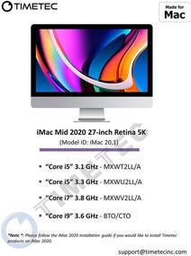 img 1 attached to 🖥️ Timetec 16 ГБ КОМПЛЕКТ (2x8GB) DDR4 2666МГц ОЗУ для средней модели iMac Mid 2020 (20,1 / 20,2) / iMac Mid 2019 (19,1) 27-дюймовый с Retina 5K Дисплеем, Mac Mini Late 2018 (8,1) - Совместима с ОЗУ MAC PC4-21333 / PC4-21300