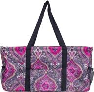 wireframe utility purple paisley handbag logo