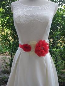 img 1 attached to Maternity Wedding Flowers: Romantic Women's Accessories