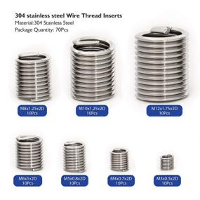 img 1 attached to Stainless Inserts Helical Threaded Assortment