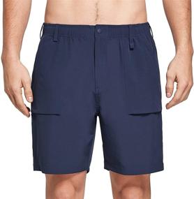 img 3 attached to 🩳 BALEAF 7-inch Lightweight Stretchy Men's Cargo Shorts with Quick Dry & Zip Pockets - Ideal for Hiking, Fishing, and Outdoor Activities