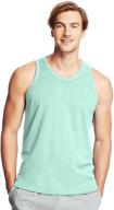 hanes x temp mens performance tank: stay cool and comfortable all day! logo